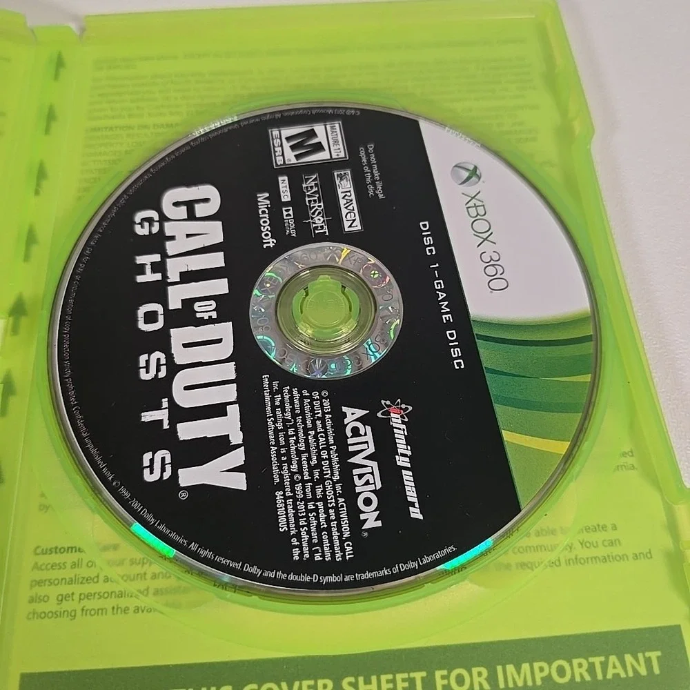 XBOX‎ 360 Call of Duty: Ghosts. Free FAST SHIPPING